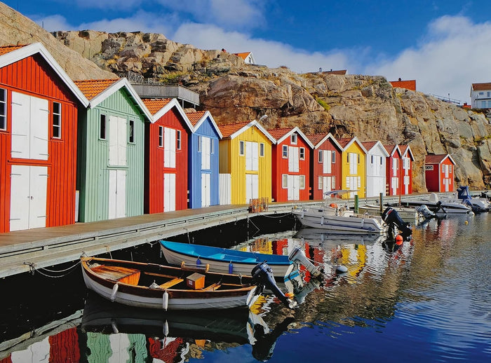 ravensburger colorful houses in sweden jigsaw puzzle