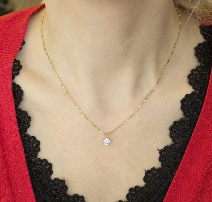 18K Gold Filled 1.2mm Gilded Bar and Ball Bead Chain (Pack of 12)