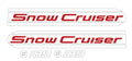 1969 Snow Cruiser Model 189 Decals