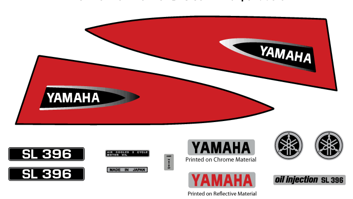 1970 Yamaha Decal Set