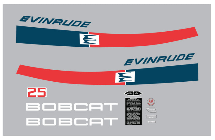 1971 Evinrude Bobcat 25 Decal Kit