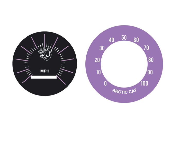 1972 Arctic Cat Speedometer Gauge Decal