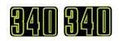1973 Arctic Cat Cheetah 340 Side Decals