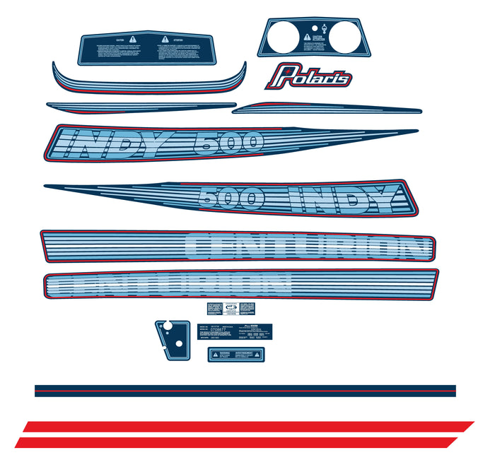 1981 Polaris 500 Centurion Decal Kit