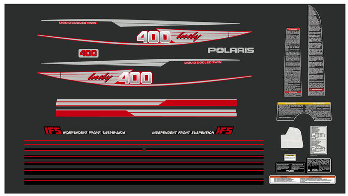 1991 Polaris Indy 400 Decal Kit