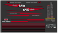 1991 Polaris Indy 650 Decal Kit