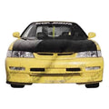 1994-1995 Honda Accord 2 doors 4 doors TECHNO R Style FRP Primer Front Lip-1