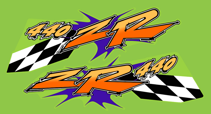 1997 Arctic Cat ZR 440 Hood Decals