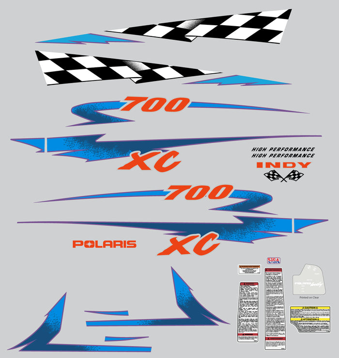 1998 Polaris 700 XC Decal Kit