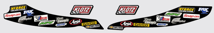 2003 Arctic Cat F7 Firecat Lower Belly Pan Decals