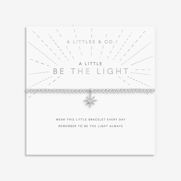 A Little 'Be The Light' Bracelet In Silver Plating