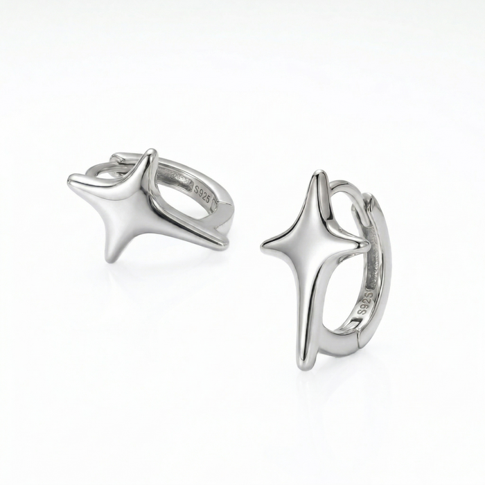 ALA Starburst Gold Earrings – Sparkle Statement Minimalist Jewelry | Ash Mollie Studio - ASH MOLLIE STUDIO