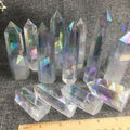 Aura clear quartz point -Wholesale Crystals