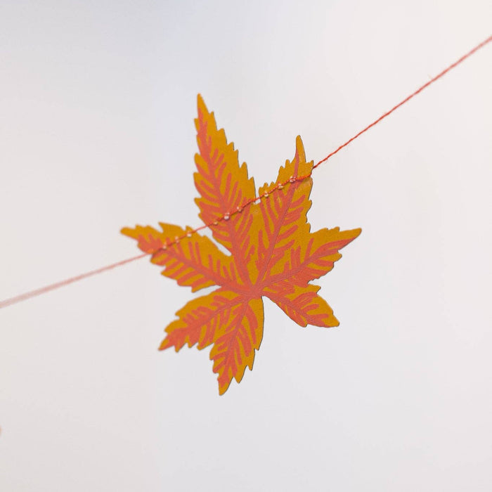 Autumn Leaves Sewn Garland