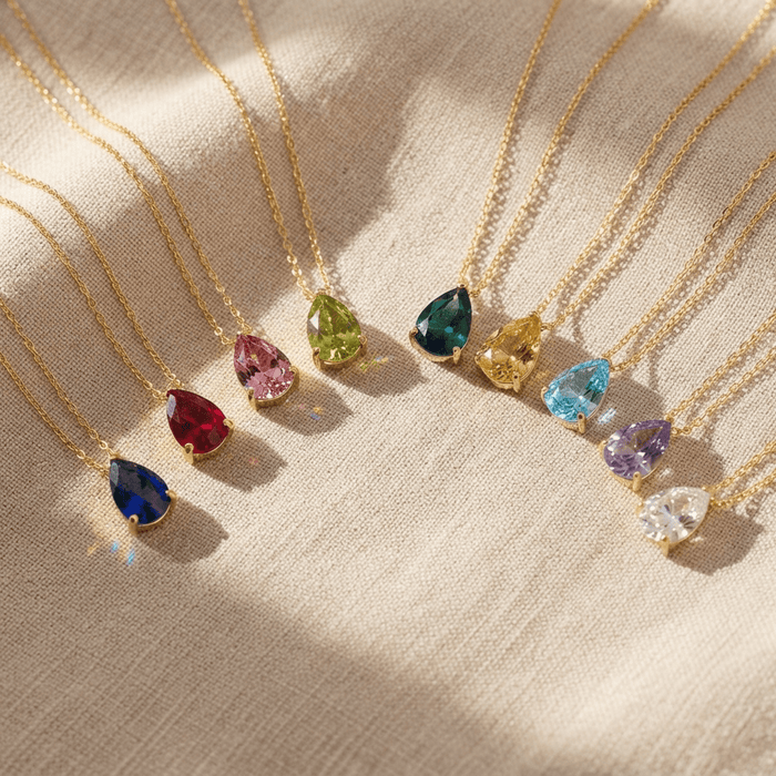Aveline Teardrop Necklace - Ornaments Co - 18K Gold Plated