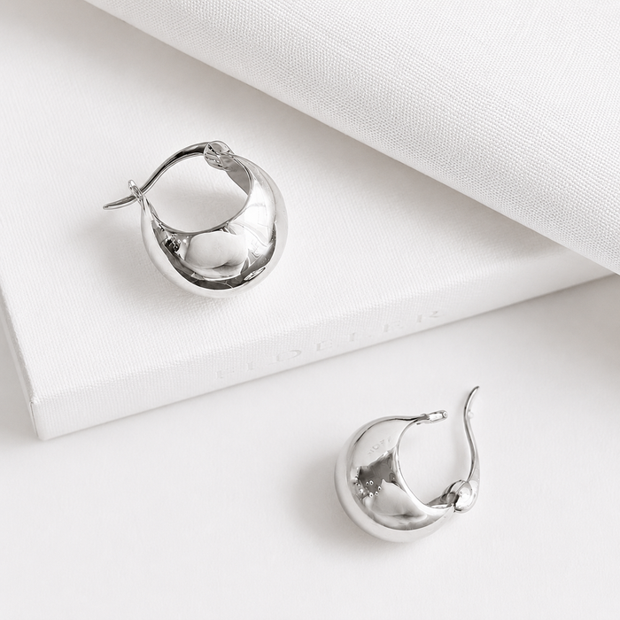BARRA Dome Sculptural Minimalist Statement Earrings - ASH MOLLIE STUDIO