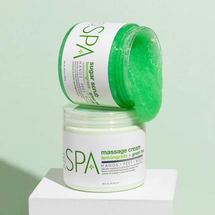 BCL Spa Organics 16oz Lemongrass + Green Tea - Scrub