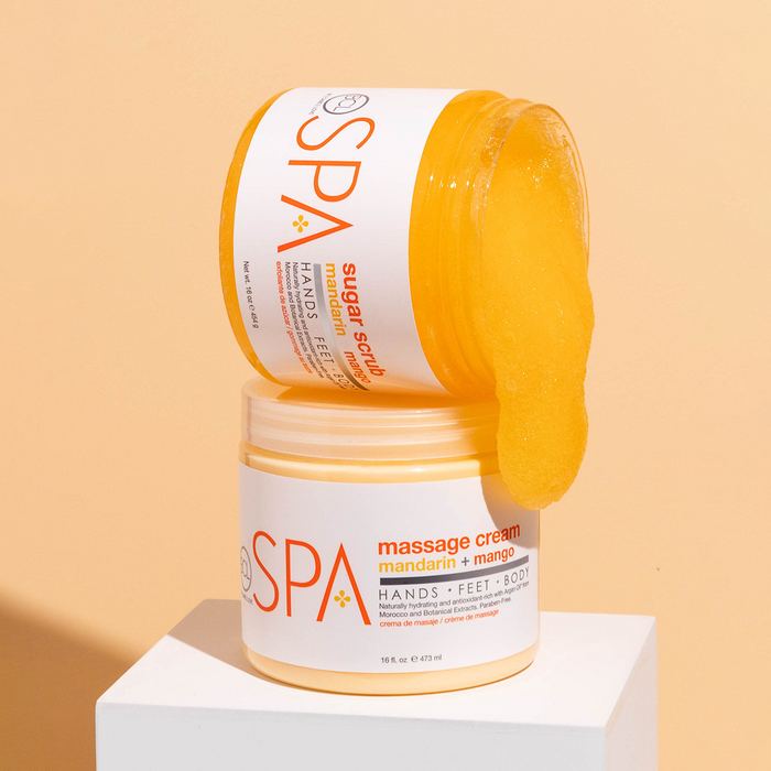 BCL Spa Organics 16oz Mandarin + Mango Sugar Scrub