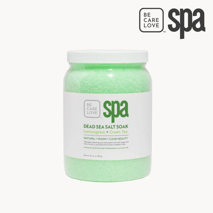 BCL Spa Organics 64oz Lemongrass + Green Tea Dead Sea Salt Soak