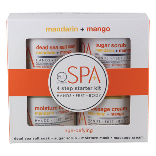 BCL Spa Organics Mandarin + Mango 4 Step Starter Kit