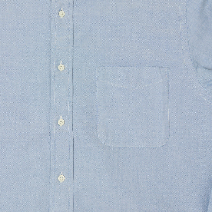 Beams Plus Button Down Oxford Shirt - Blue