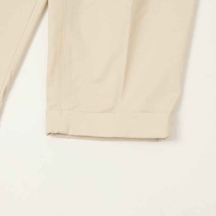 Beams Plus Double Pleat Twill Trousers - Cement