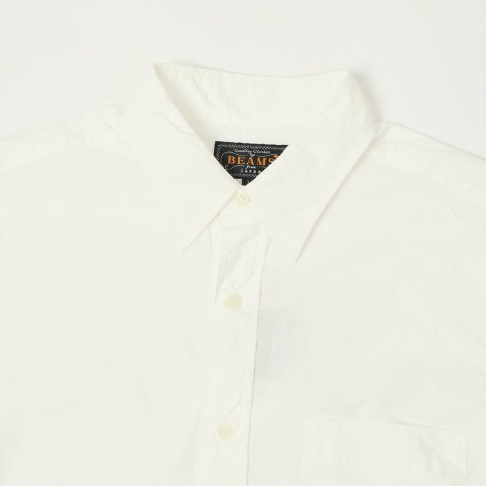 Beams Plus Poplin Button Up Shirt - White