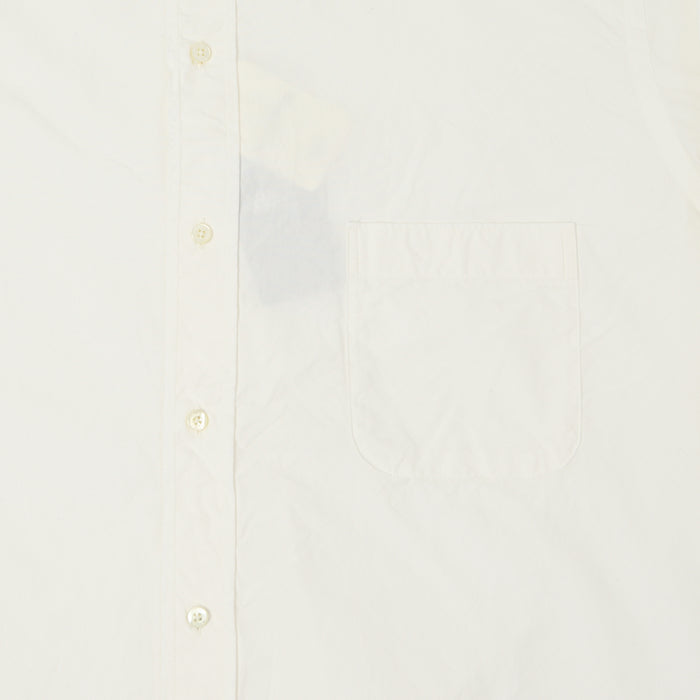 Beams Plus Superfine Band Collar Shirt - White