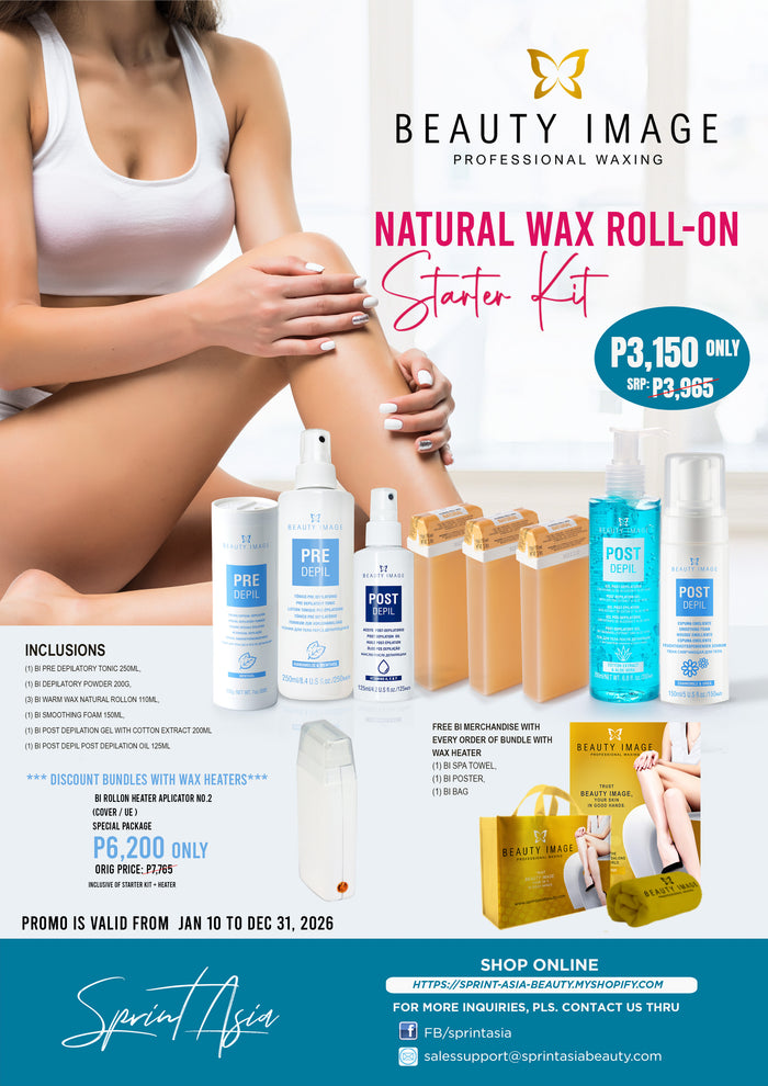 Beauty Image Natural Wax Roll-On Starter Kit
