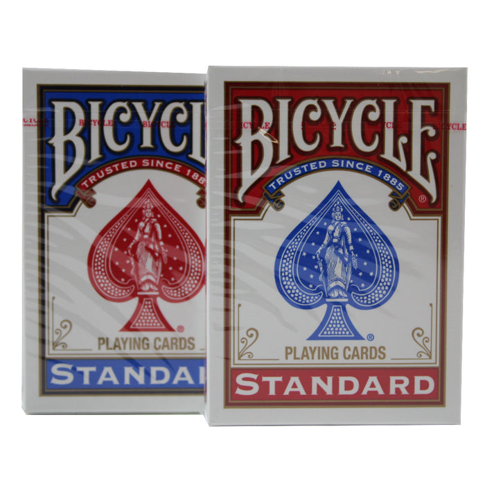 Bicycle 10015464 Bicycle 10015464 Bicycle Standard Poker Playing Cards, Color May Vary, 2-Pack, One Red, One Blue