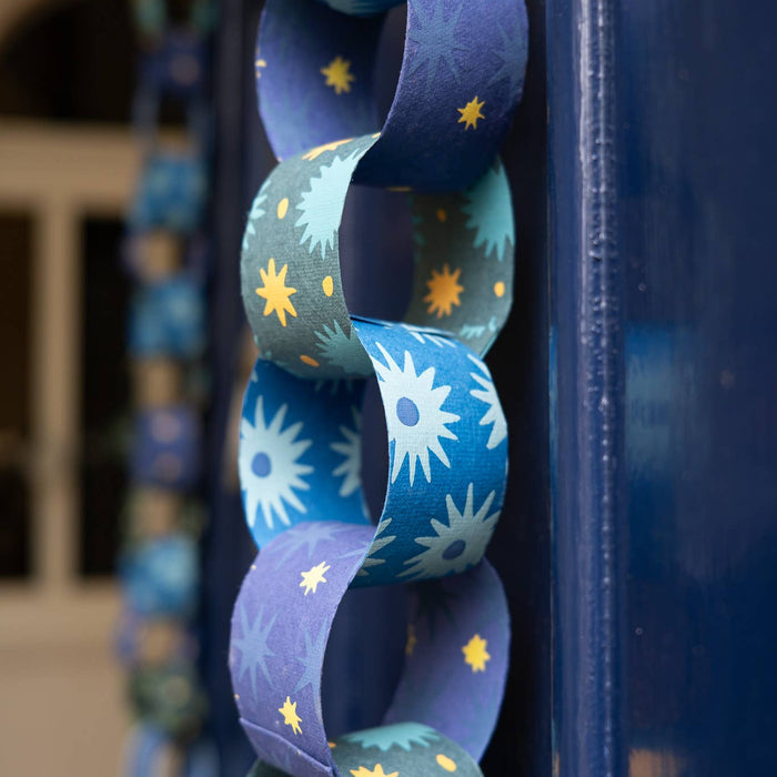 Blue & Yellow Paper Chain Kit