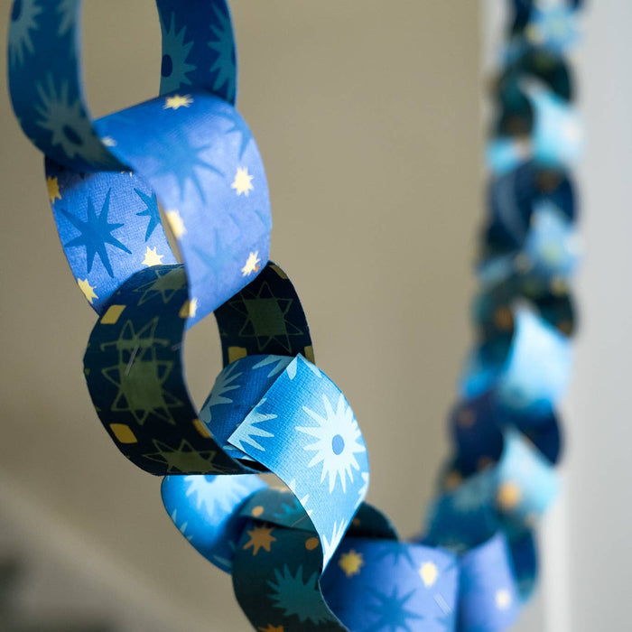 Blue & Yellow Paper Chain Kit