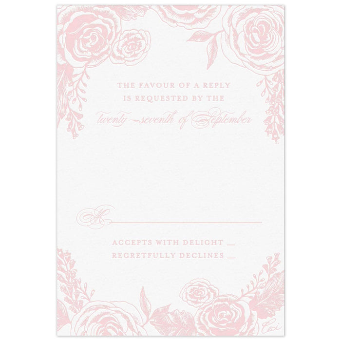 Bouquet in Blooms Reply Card