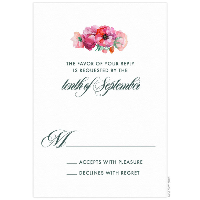 Bouquet Reply Card