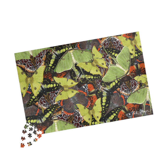 Butterflies and Moths Puzzle (110, 252, 520, 1014-piece) Printify