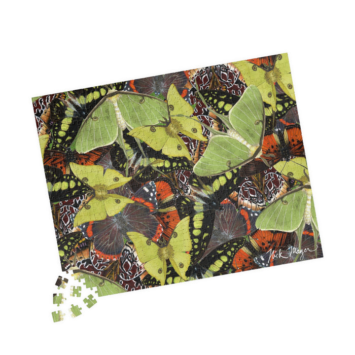 Butterflies and Moths Puzzle (110, 252, 520, 1014-piece) Printify