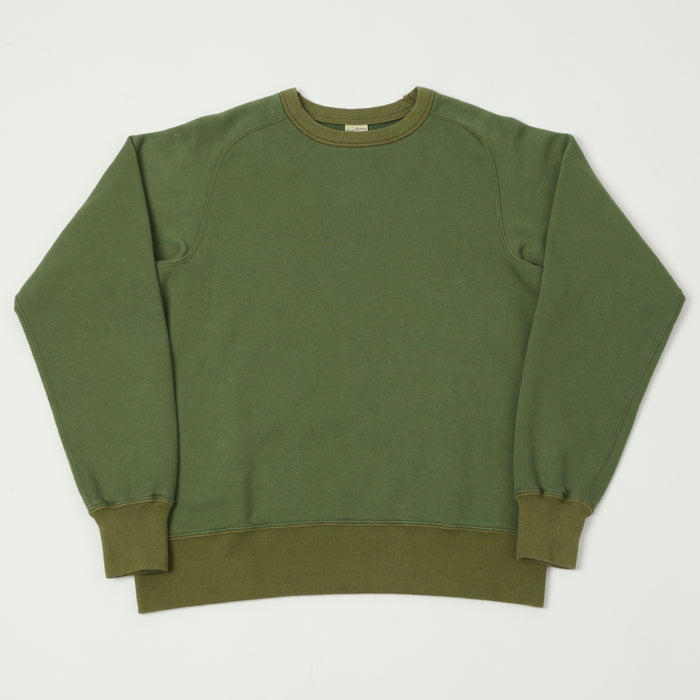 Buzz Rickson's Raglan Sleeve Freedom Sweatshirt - Olive
