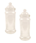 Candy Cart Buffet Party Victorian Style Clear Plastic Sweet Jar 2.5L Set of 2