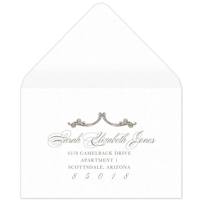 Catherine Reply Card Envelope