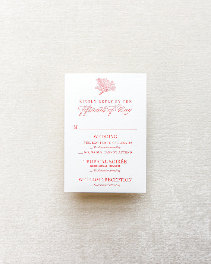 Coral Cove Reply Card
