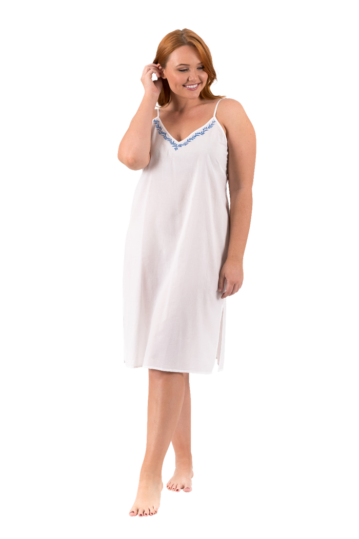 Cotton Nightie | Spirituelle | Celine Celeste | Black or White | XS - 3XL