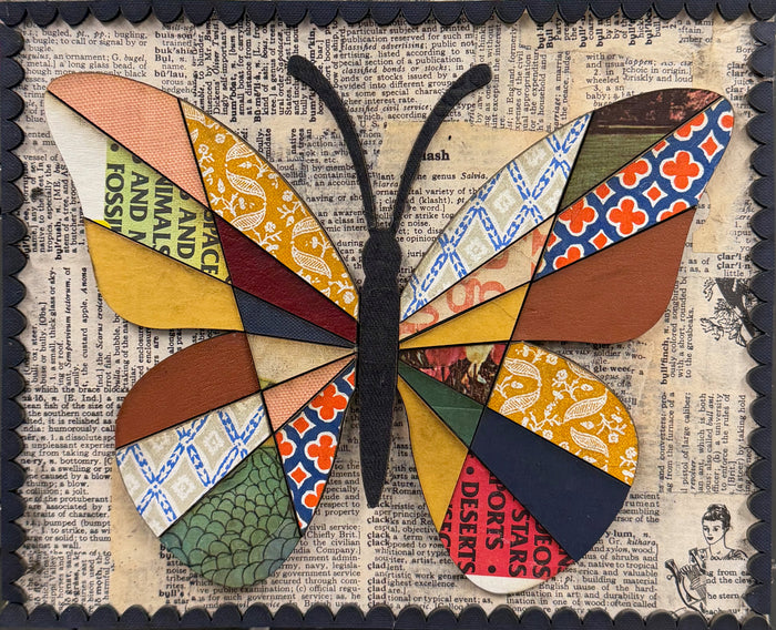 Bookboard mosaic wall hanging