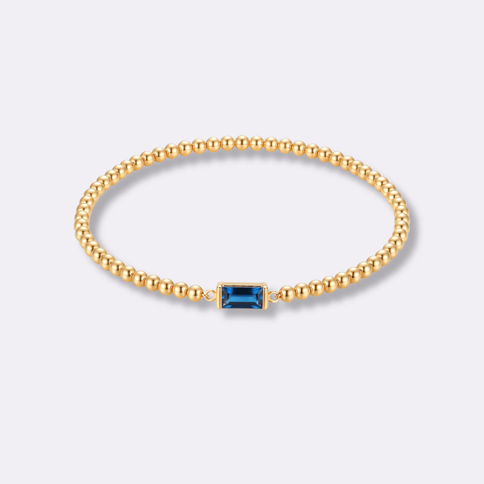 Crystal Glow Birthstone Bracelet - Ornaments Co - 18K Gold Plated