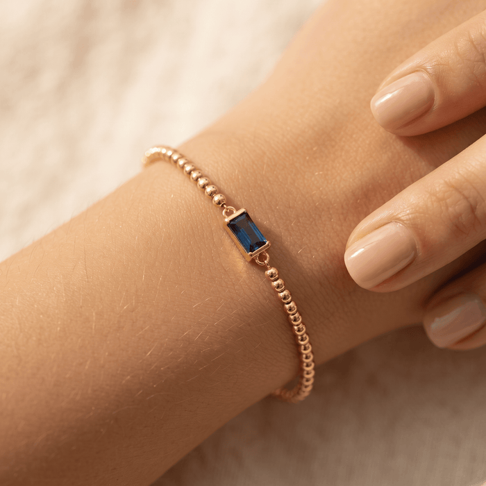 Crystal Glow Birthstone Bracelet - Ornaments Co - 18K Gold Plated