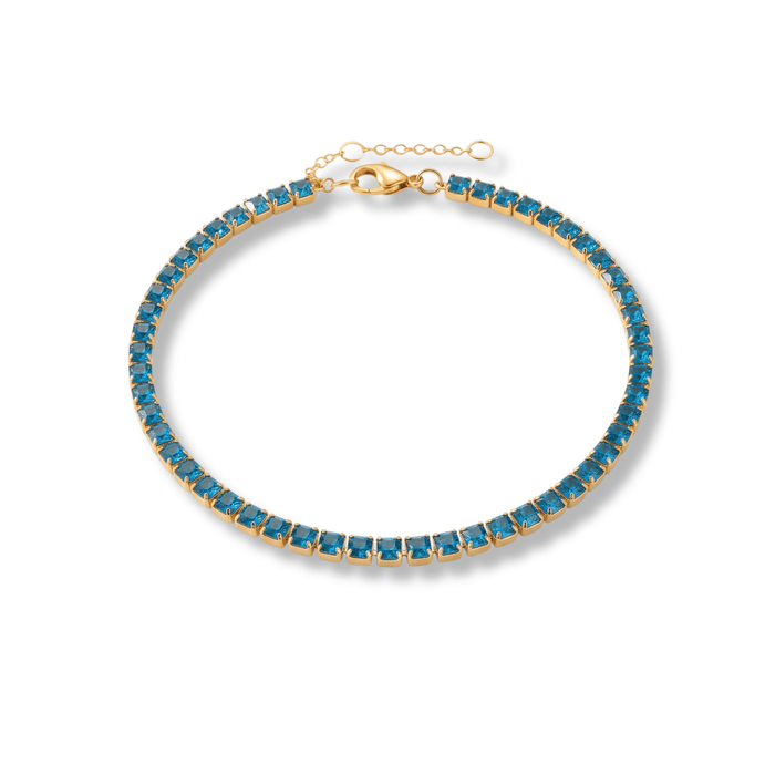 Diamond Glow Birthstone Bracelet - Ornaments Co - 18K Gold Plated