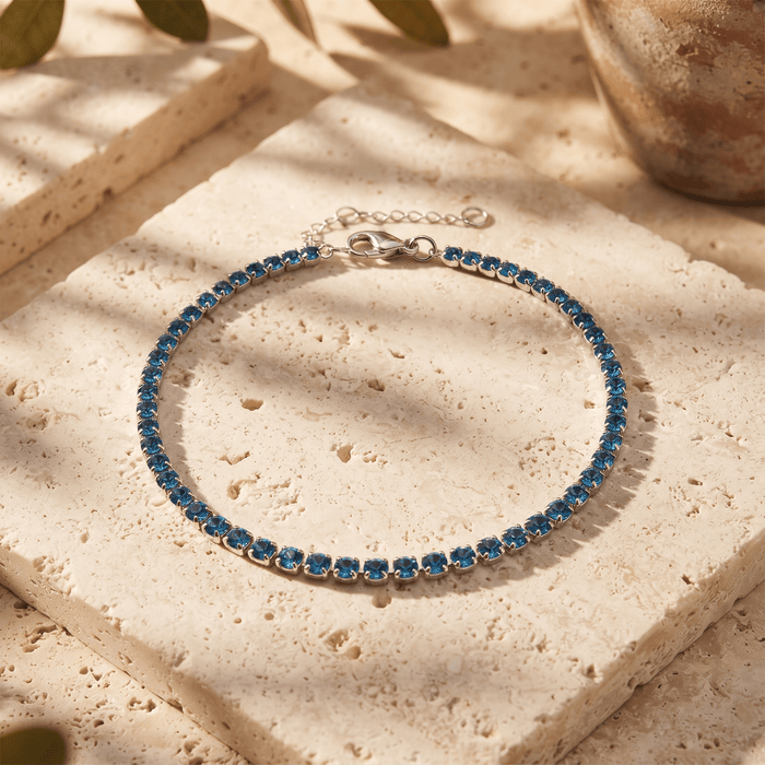 Diamond Glow Birthstone Bracelet - Ornaments Co - 18K Gold Plated