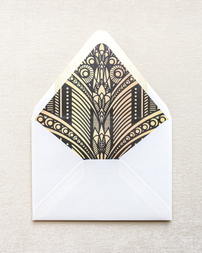 Dreaming of Deco Invitation Envelope Liner