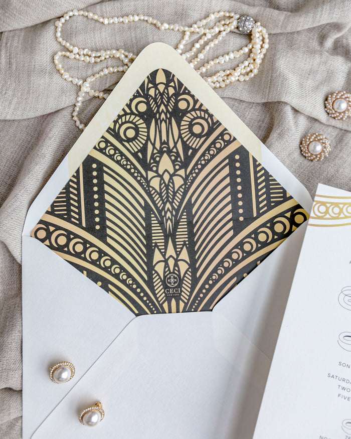 Dreaming of Deco Invitation Envelope Liner