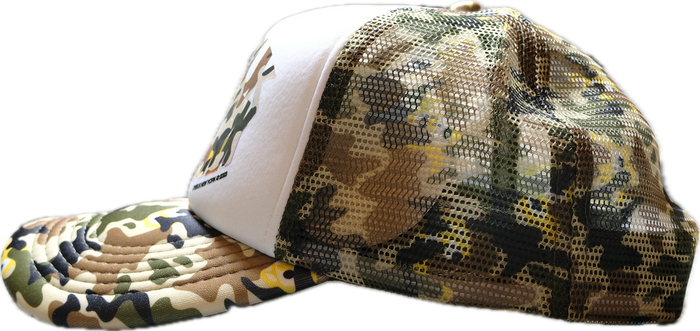 Dybbuk Camo trucker hat