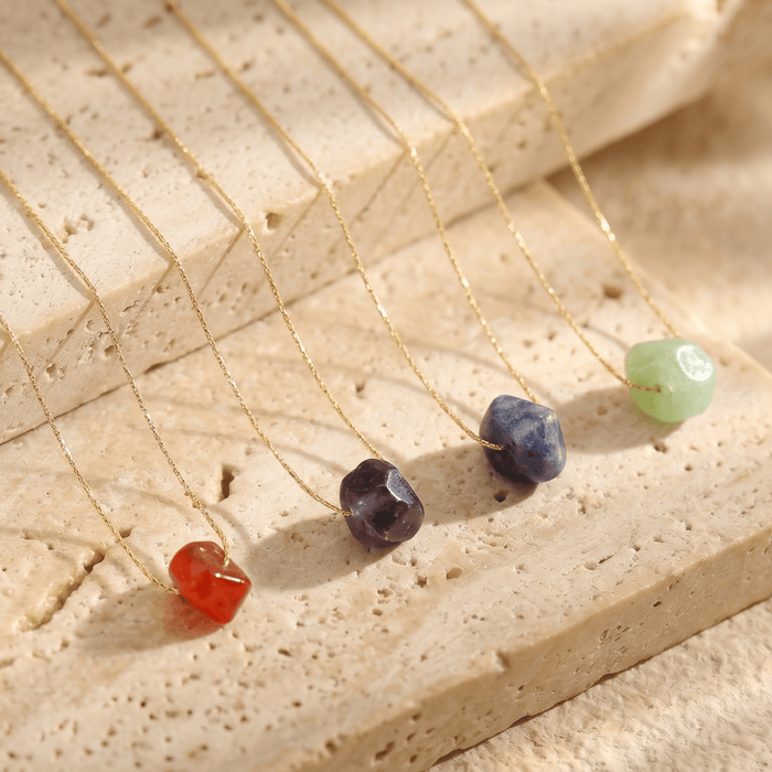 Elara Prism Gemstone Necklace - Ornaments Co -